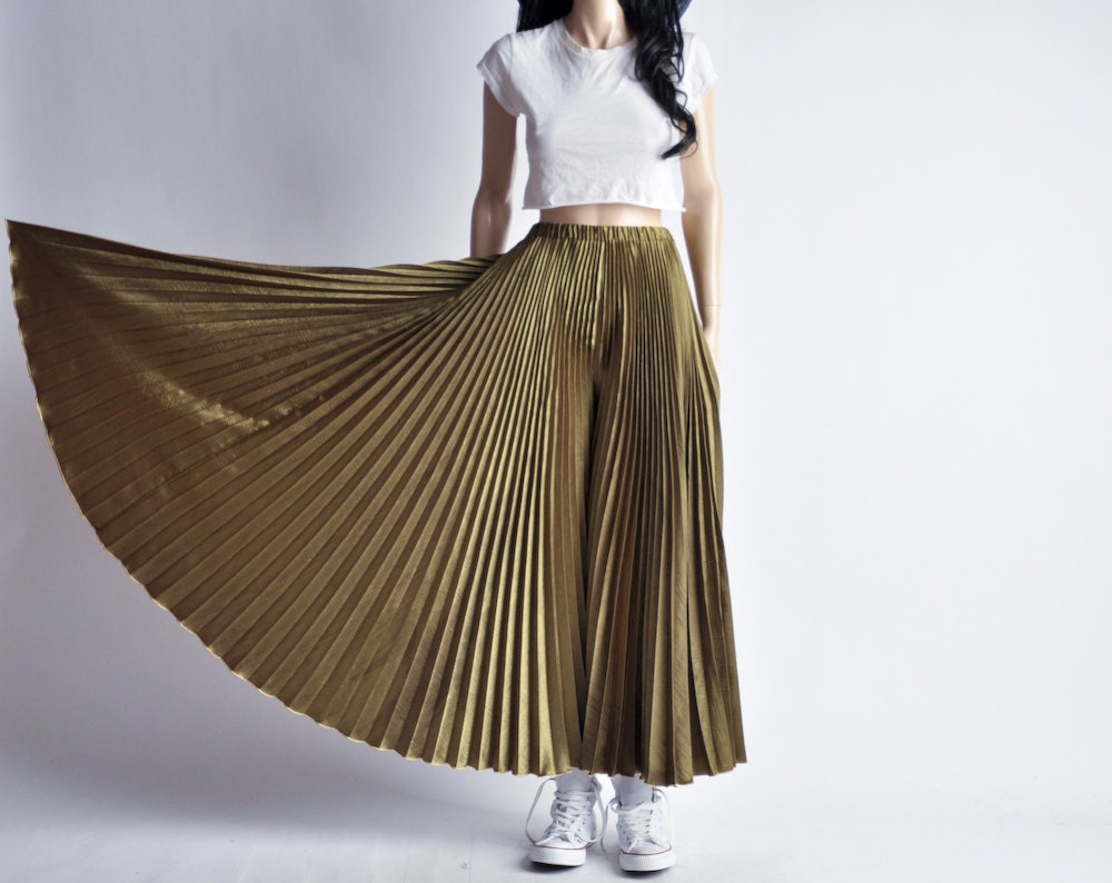 gold palazzo pants