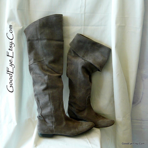 grey suede otk boots