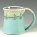 Coffee Mug Cup ,large ceramic mugs with large Handle, turquoise, wheel thown (20oz) -- Perfect Hot & Chocolate