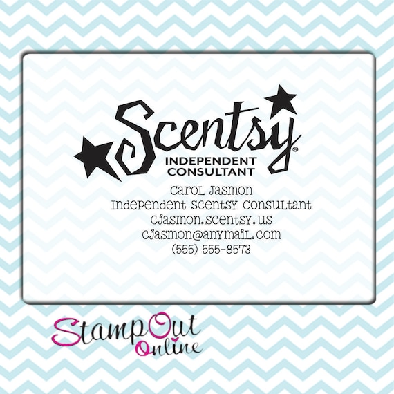 Scentsy+Labels+Template Custom Scentsy home consultant rubber stamp for invoices and catalogs ...