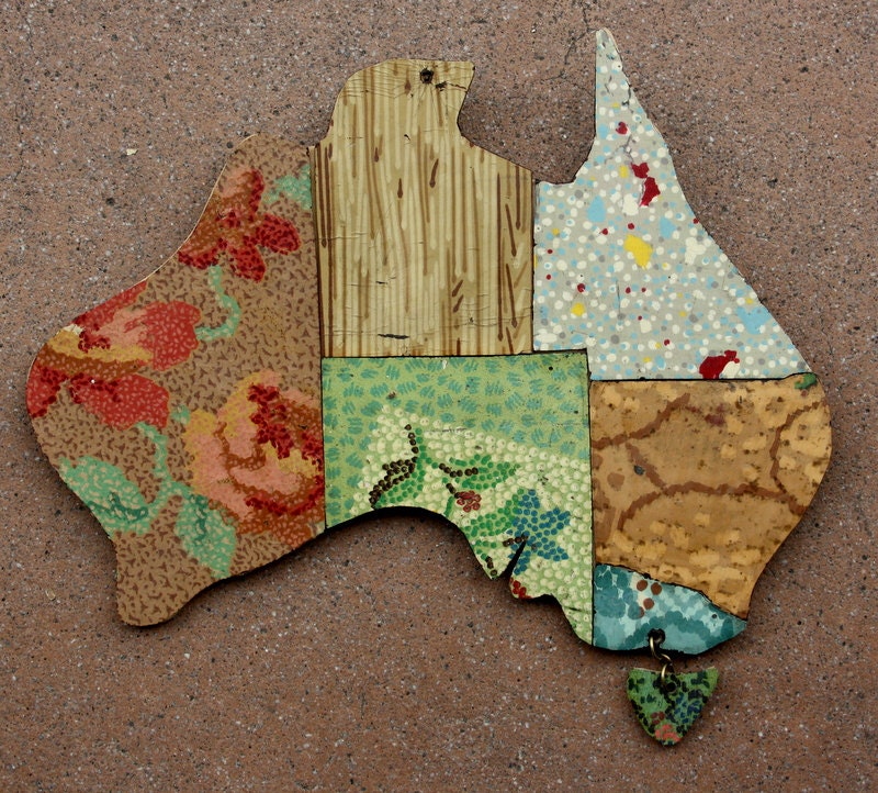 I Still Call Australia Home: A Map for your  Wall - BettyJoDesigns