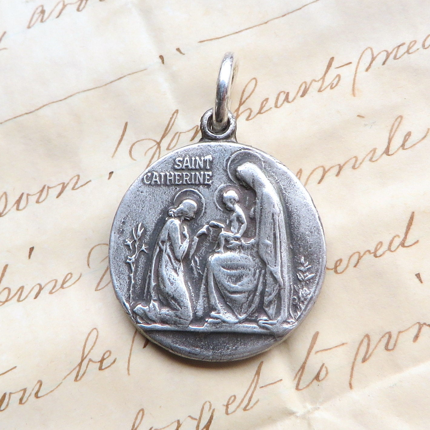 St Catherine of Siena Medal Patron saint of nurses by rosamystica