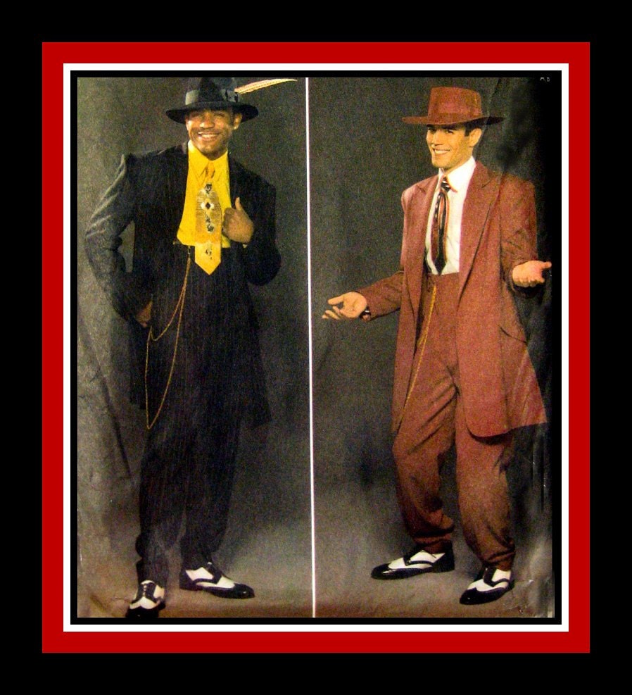 MENS ZOOT SUIT Costume Sewing Pattern Long by FarfallaDesignStudio