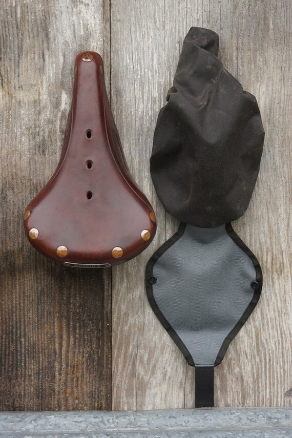 Custom Waterproof Saddle Cover for Brooks by RandiJoFabrications