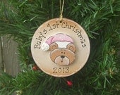 Baby's First Christmas Ornament, Personalized Free - TimelessTreasuresbyK