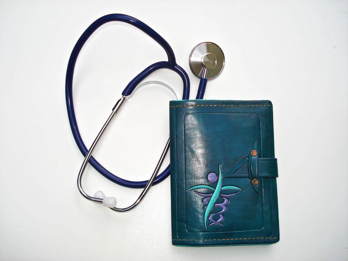 Prescription Pad Holder for US Size Prescriptions by MadeOfLeather