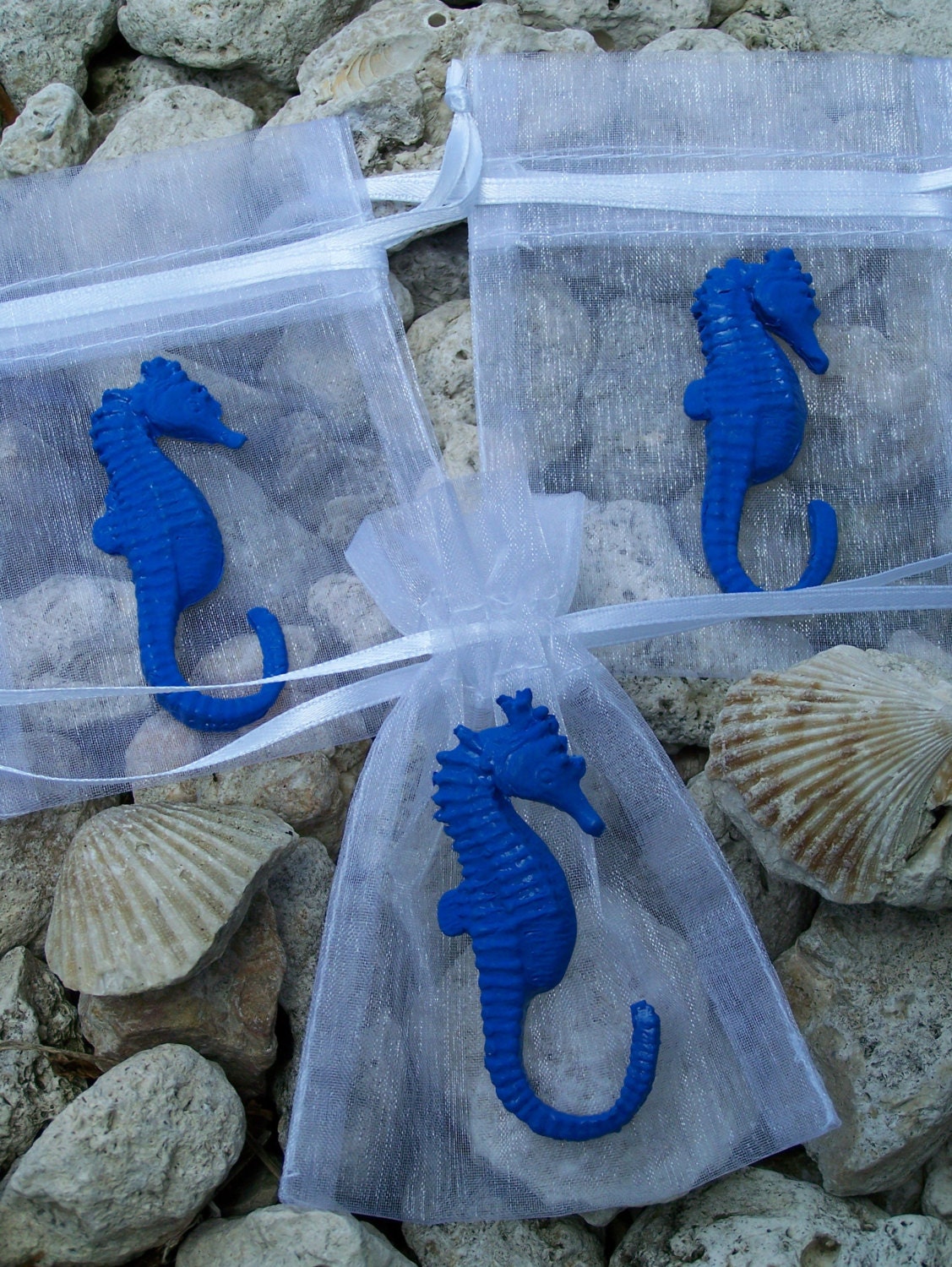 Seahorse baby shower party Favor bags 10 by FavorsByGirlybows
