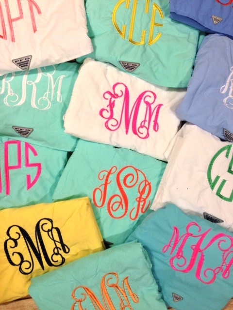 monogrammed swim shirt