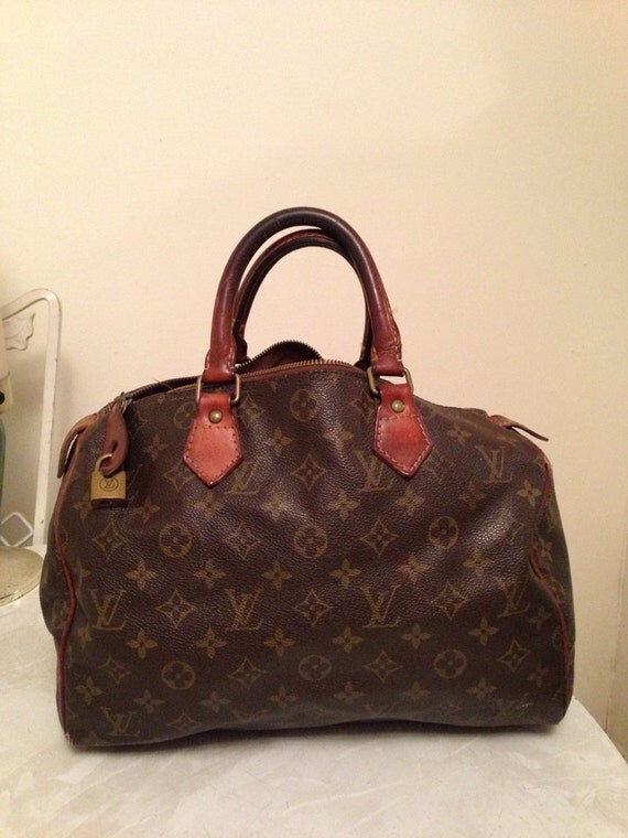 Vintage Louis Vuitton Speedy Bag: Authentic by QueenofDiamonds16