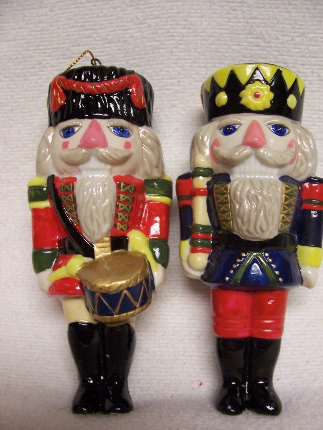 Nutcracker Ornament Pair Vintage Christmas by FabVintageEstates