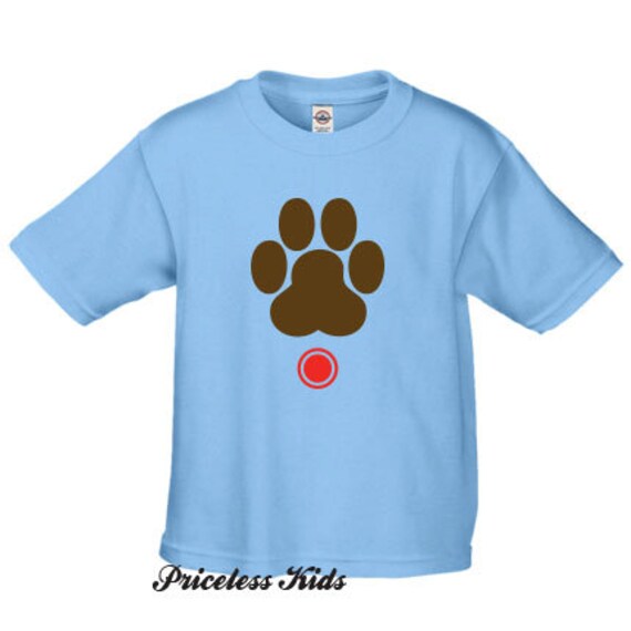 Custom dog paw t shirts by PricelessKids on Etsy