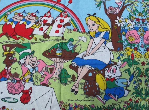 Vintage Alice In Wonderland Fabric 69
