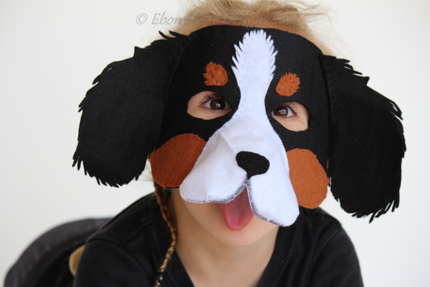 Dog mask PATTERN PDF.  One size fits most.  Instant Download. - EbonyShae