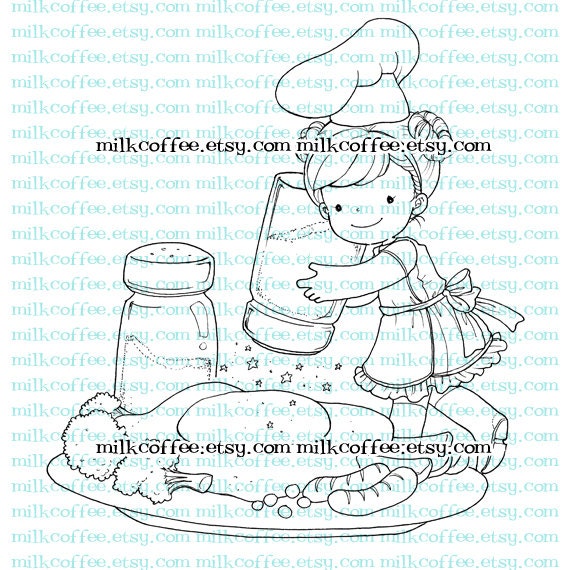 Digital Stamp Luna and Sunny Side Up