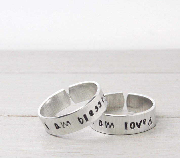 Mother Daughter rings Jewelry for Mothers by PureImpressions