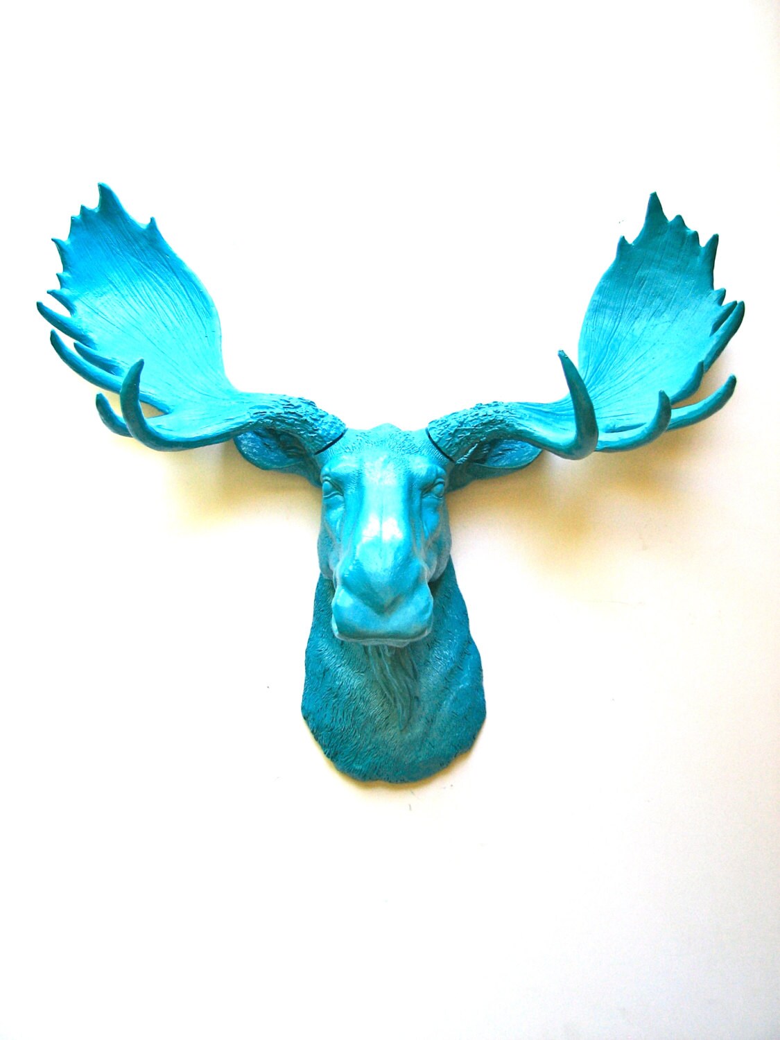 toy moose head wall mount