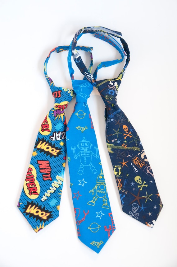 NEW Boys Novelty Ties in Super by TheLavenderLounge
