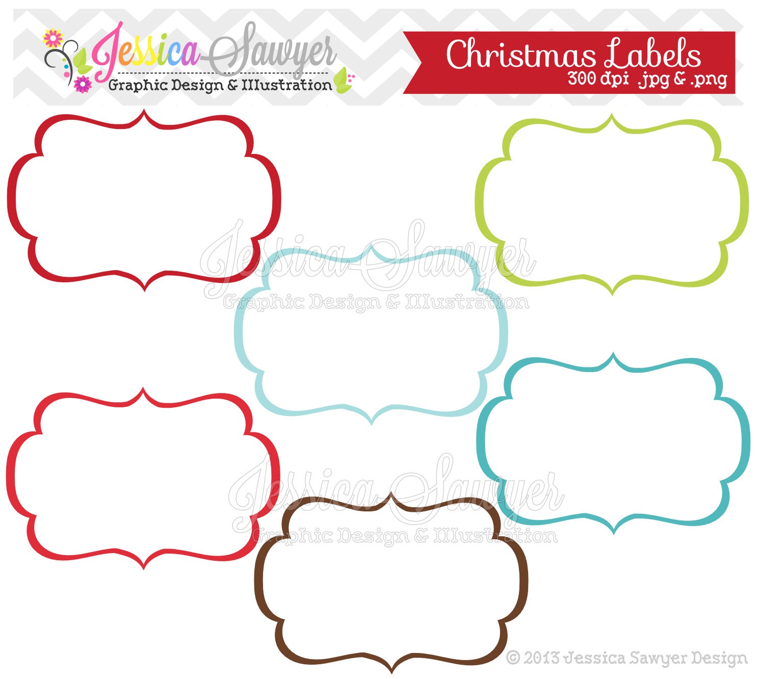 christmas label clipart - photo #5