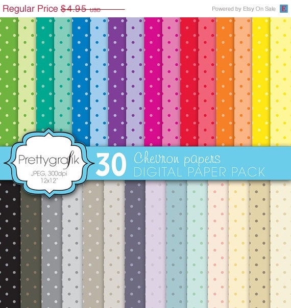 70% OFF SALE polka dot digital paper, commercial use, scrapbook papers, background - PS581 Il_570xn