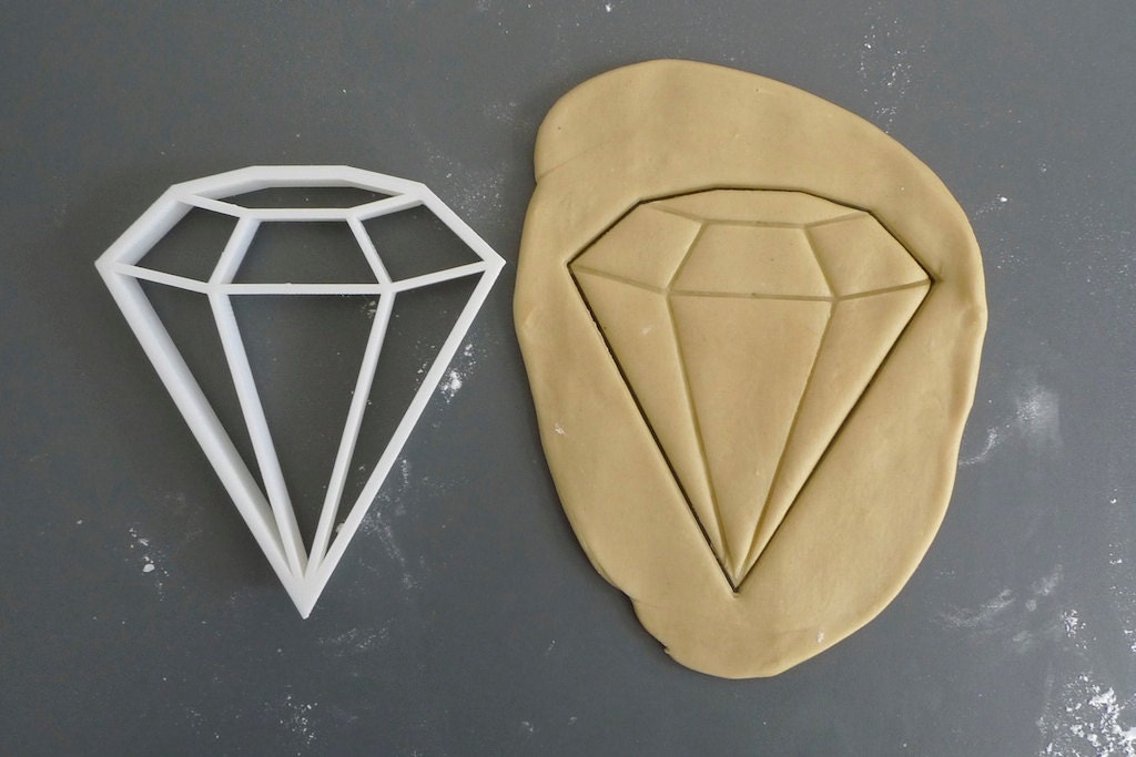 Big diamond cookie cutter, 3D printed