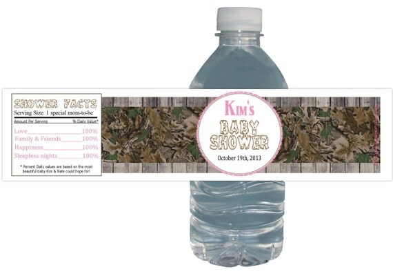 Country Camo 15ct Bottle Labels Birthday Party Baby Shower Bridal Il_570xn