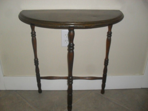 Christmas Sale Antique Half Moon Demilune by VintageSpecialty