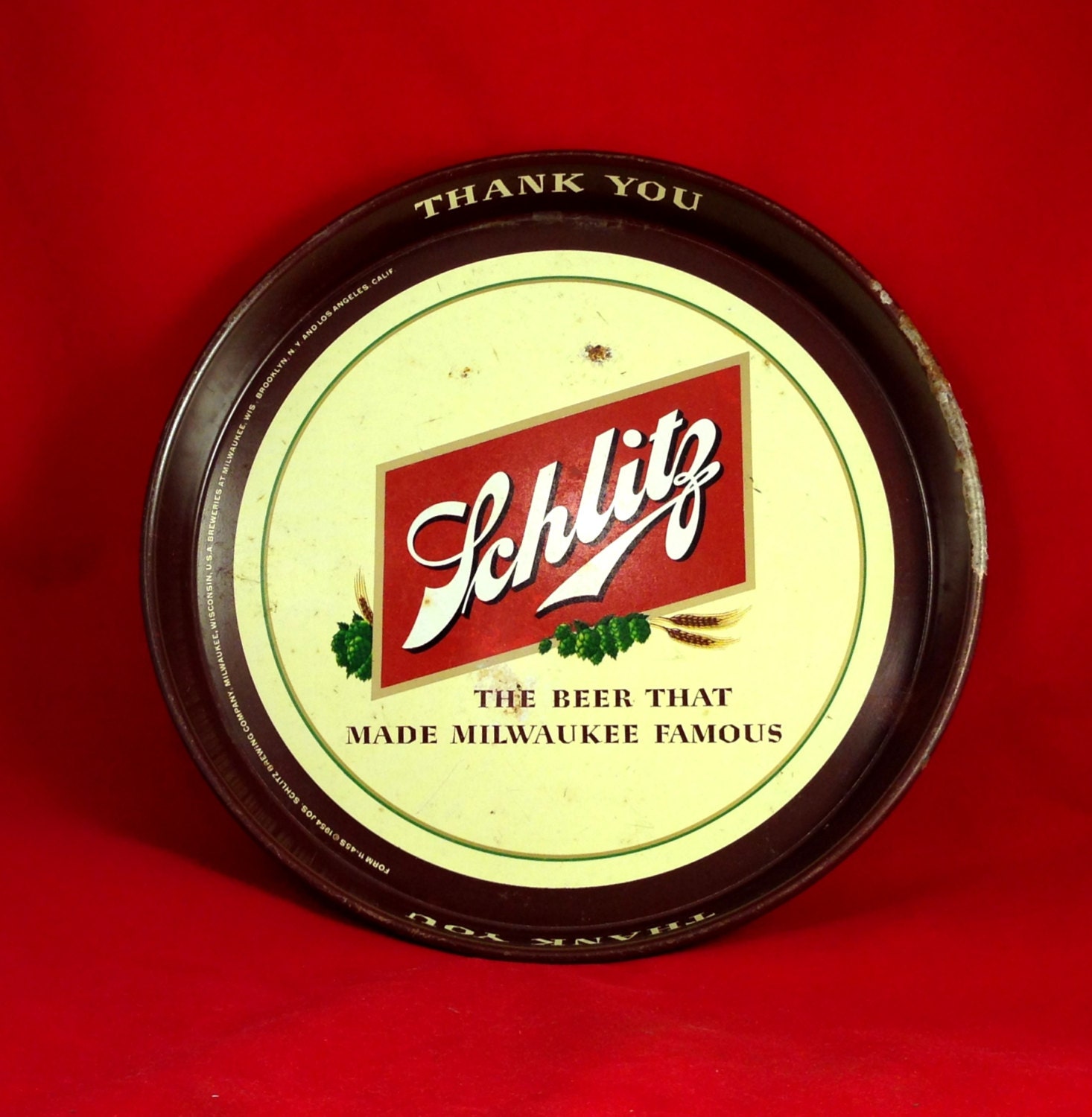 Vintage Schlitz Beer Tray Mancave Bar by JaysTreasureShed on Etsy