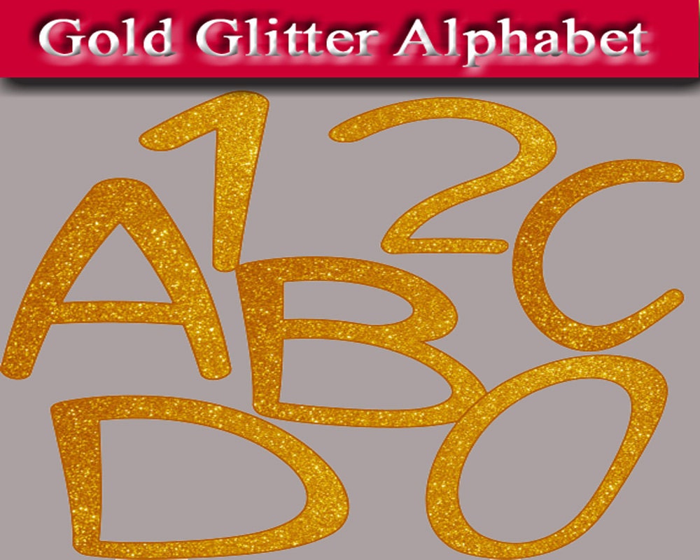 free glitter alphabet clipart - photo #24
