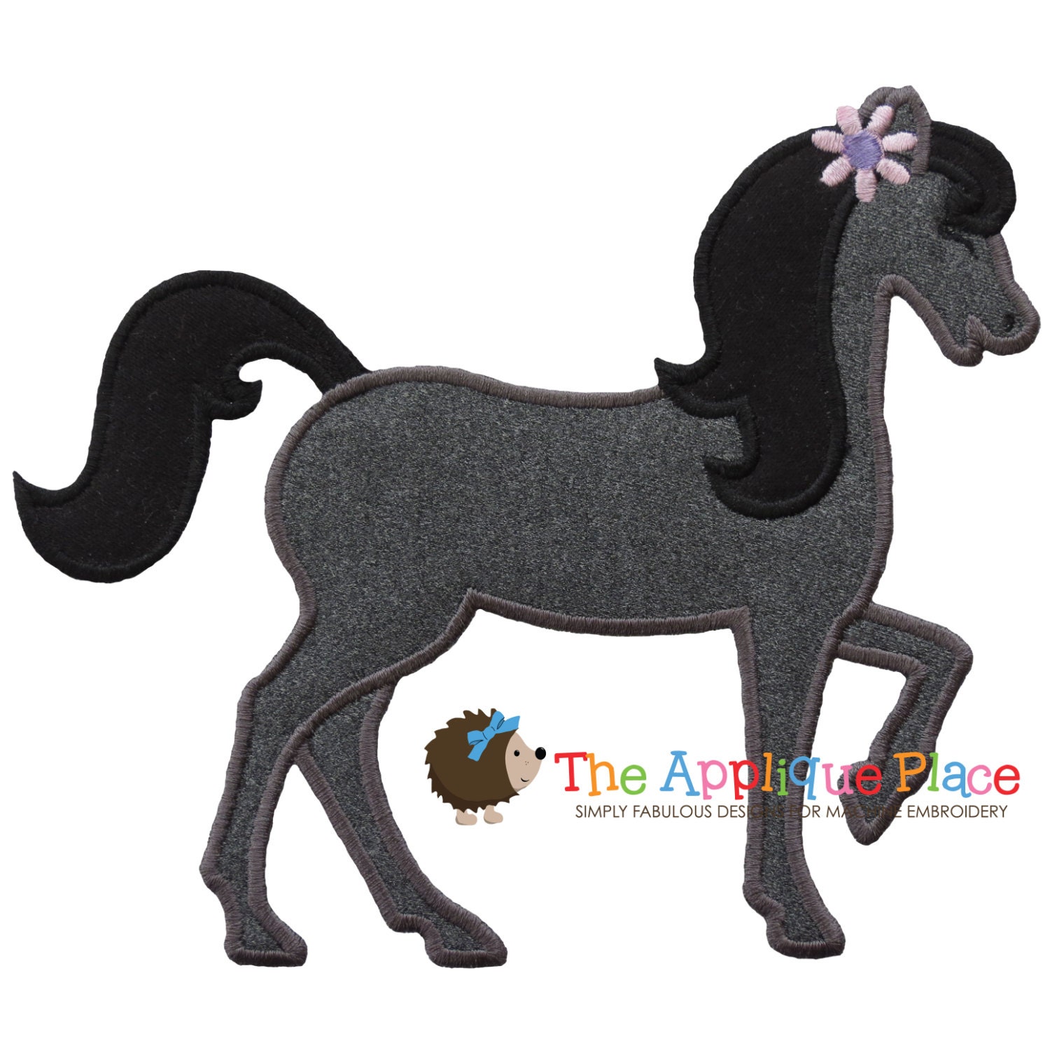 Horse 4 Machine Embroidery Applique Design by TheAppliquePlace