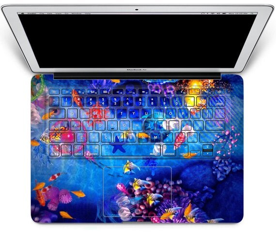 Fish macbook keyboard cover macbook pro keyboard by MixedDecal