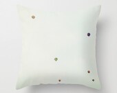 Pillow Cover, Hot Air Balloons, Lanterns, Wanderlust Pillow, Photo Pillow, Colorful, Dots, Soft, Muted, Home Decor, 16x16, 18x18, 20x20 - StudioClaire