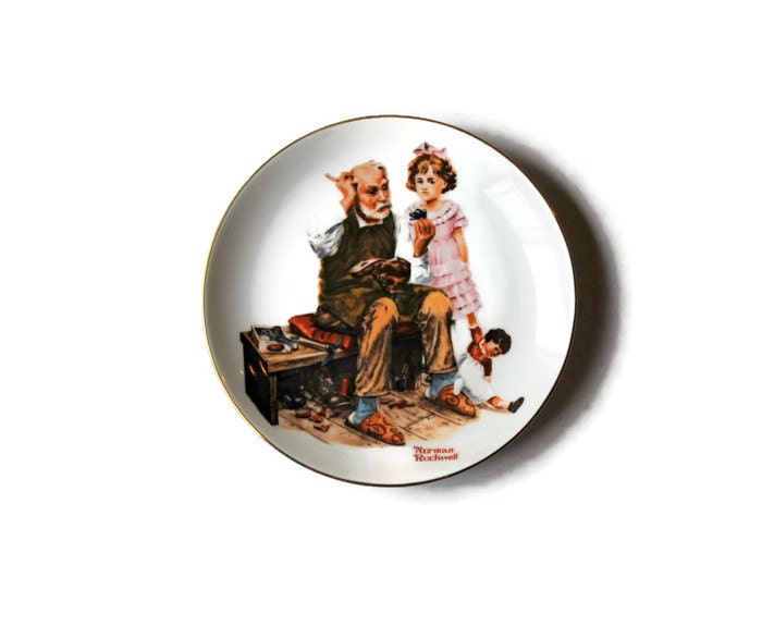 Norman Rockwell Plate "The Cobbler" - classicchoices