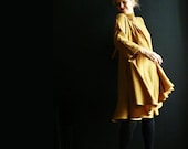 Mustard Linen/Silk Tunic Dress - 13threads