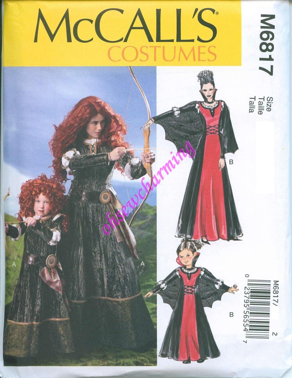 McCalls 6817 Brave Merida Sewing Pattern Costume by OhSewCharming