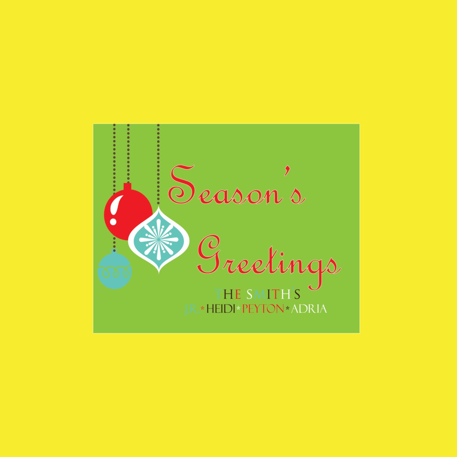 Christmas Stickers, Personalized Stickers, Address Labels, Holiday Stickers Seasons Greetings (set of 25) Il_570xn