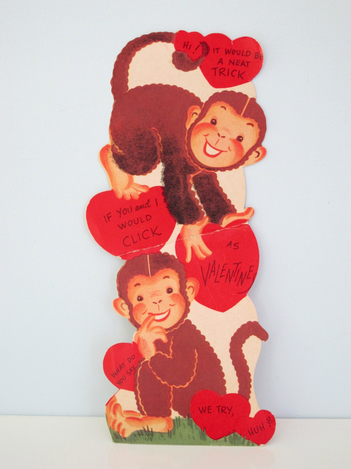big stuffed monkey for valentine's day