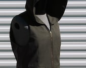 Large Future of Man Steampunk Vest with Hood - OLearStudios