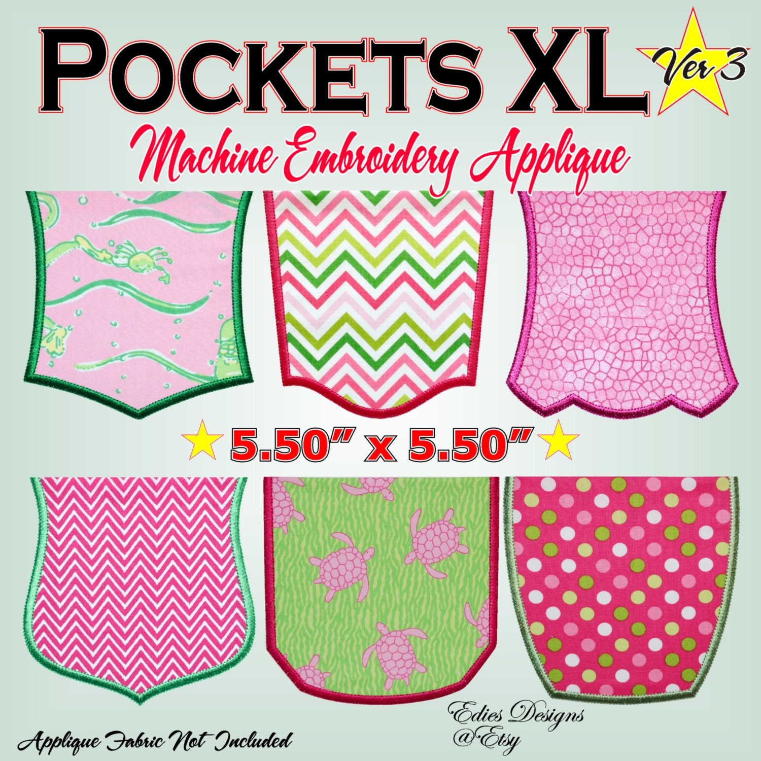 Pockets xl applique pockets machine embroidery by ediesdesigns Pockets xl applique pockets machine embroidery by ediesdesigns