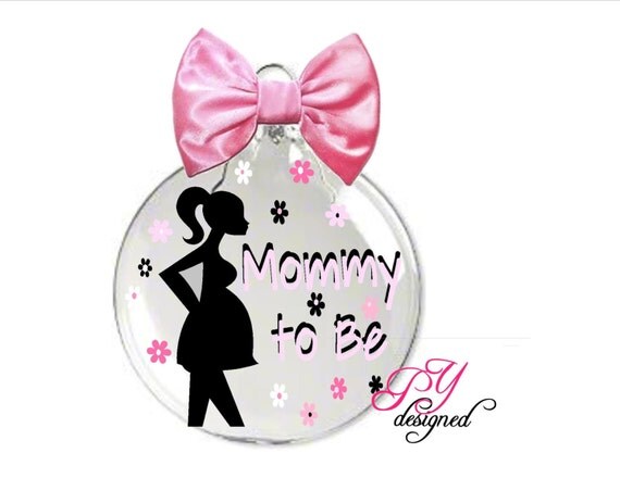 Mommy to Be Christmas Ornament for Pregnant Mother by PYdesigned Mommy to Be Christmas Ornament for Pregnant Mother by PYdesigned