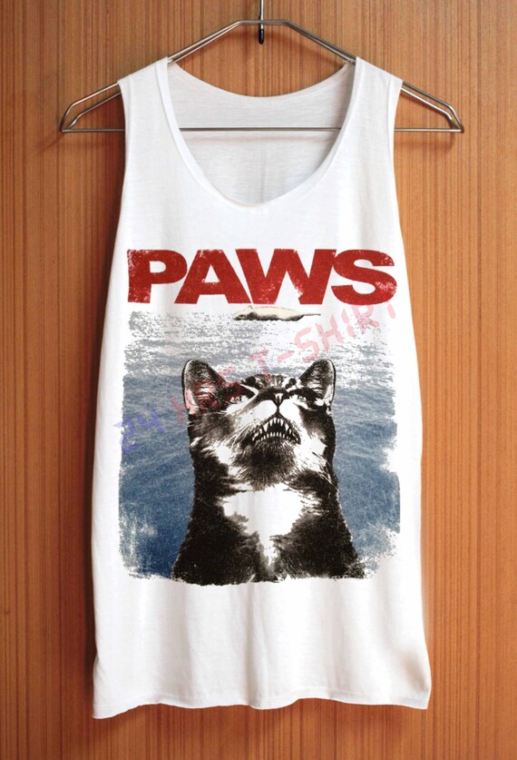 paws cat shirt jaws