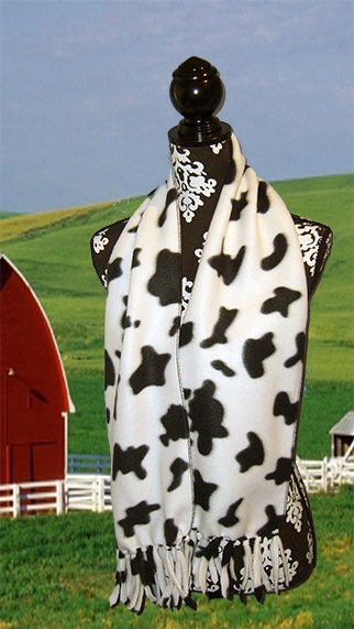 cow print scarf top