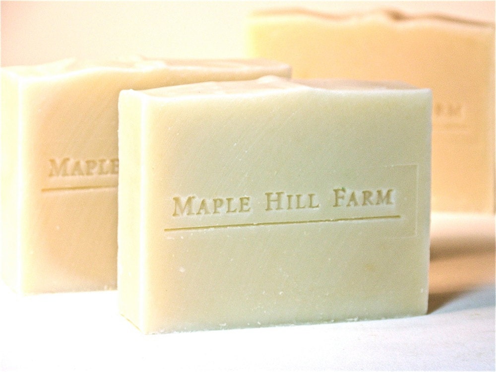 Shea and Cream - All Natural Olive Oil Soap with 30% Unrefined Shea Butter - Unscented - MapleHillFarm