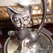 Vintage Silver Plate Cat Ring Holder