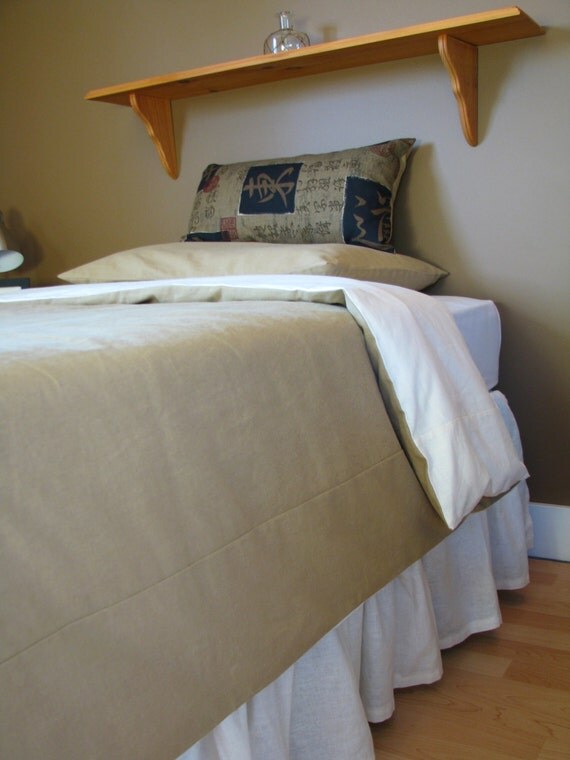 Twin Hemp Cotton Simple Duvet Cover Linen Natural by nikkidesigns