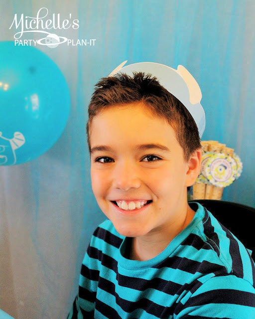 Blue Monster Party Hat diy printable Il_570xn
