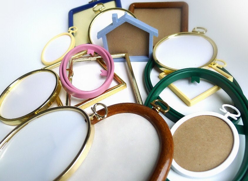 Frame Lot Cross Stitch Embroidery Needlepoint by MrFilthyRotten