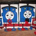 Thomas ring and bean and set of 3 knock overs