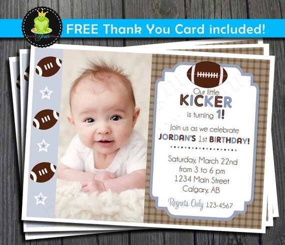 1st Birthday Invitation - FREE Thank You Card included Il_570xn