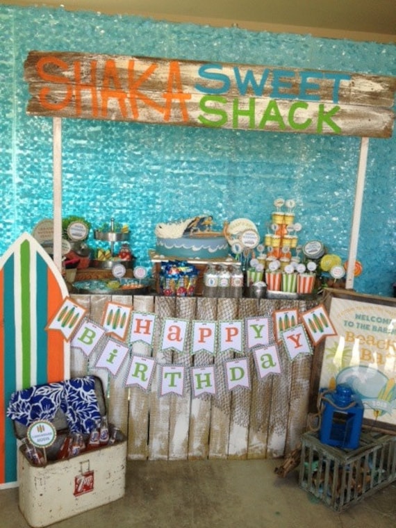 DIY, Surf's Up Birthday PARTY PACK Il_570xn