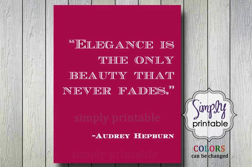 Elegance never Fades Wall Print Il_570xn